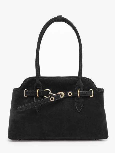 Schoudertas Velvet Leder Milano Zwart velvet VE260610